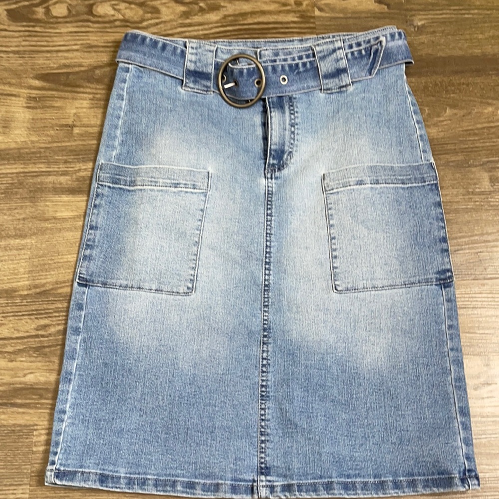 High Waist Denim Skirt